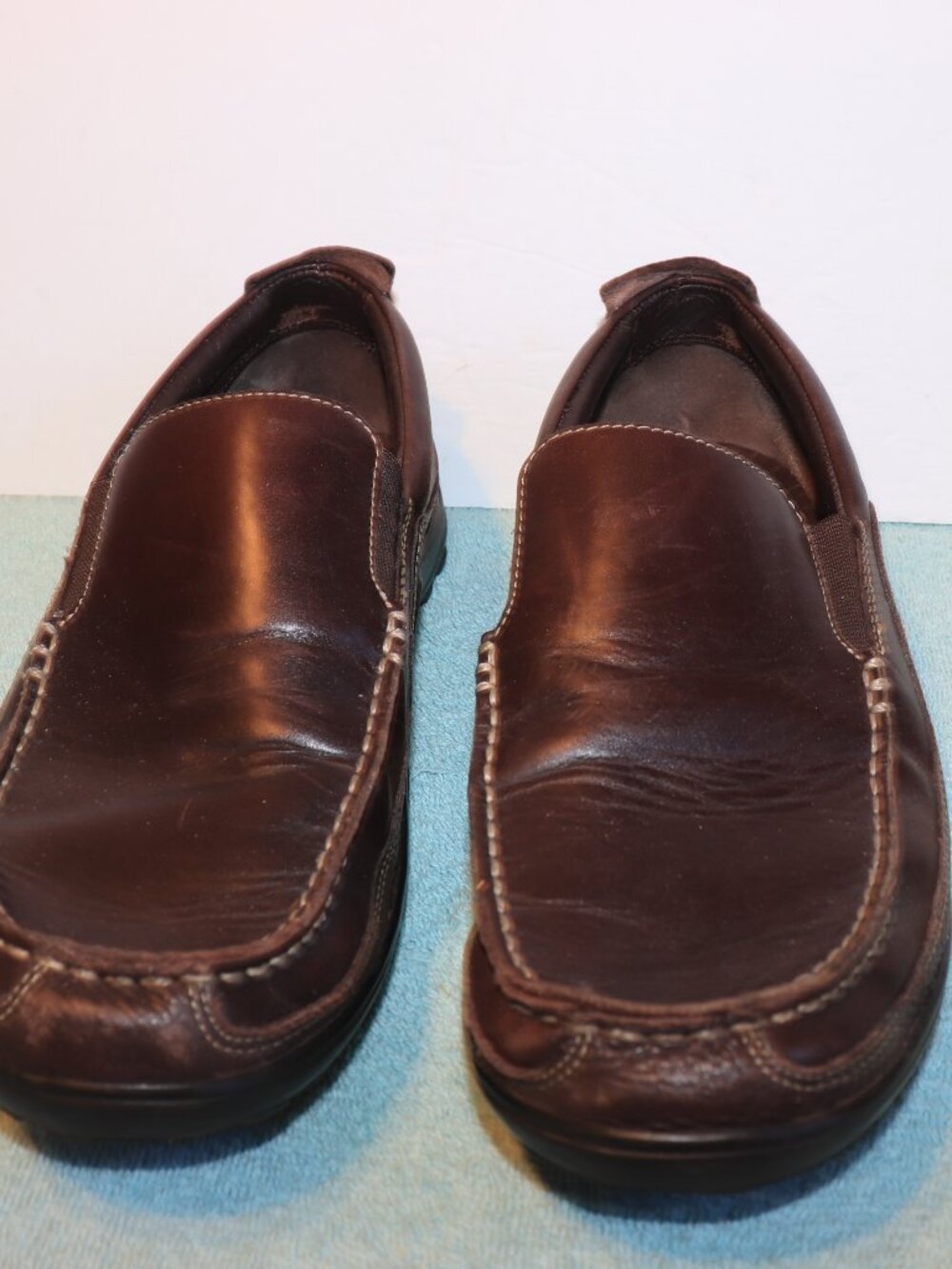 Cole Haan Tucker Venetian Men's 10M Brown Leather Driving Loafers Shoes C04059
